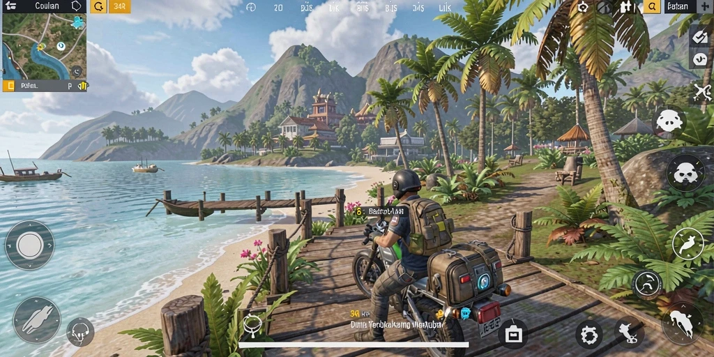 Gameplay menarik di dunia terbuka 34R yang menakjubkan.