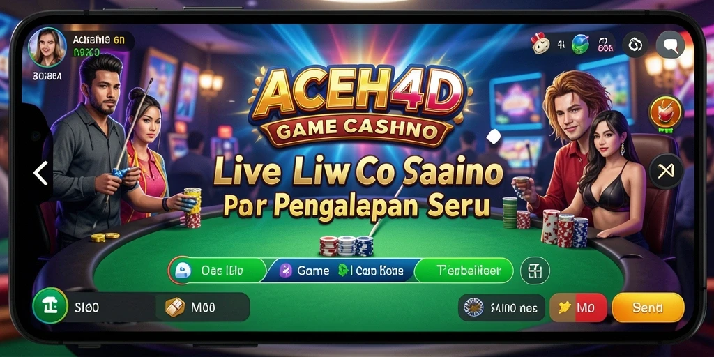 Tampilan gameplay Live Casino di ACEH4D yang interaktif.