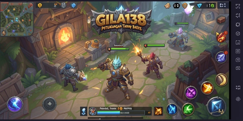 Screenshot gameplay GILA138 dengan aksi pertarungan seru.