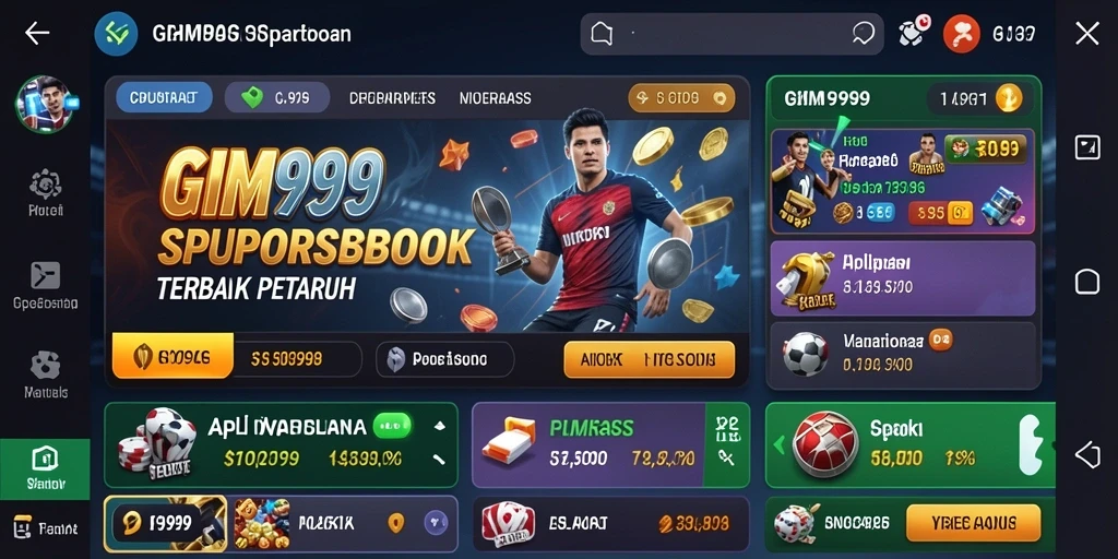 Screenshot GIM999 menampilkan antarmuka taruhan yang menarik dan informatif.
