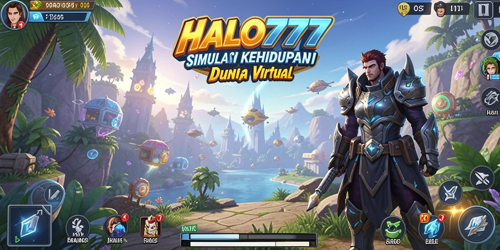 Tampilan menarik dari gameplay HALO777 dalam dunia simulasi.