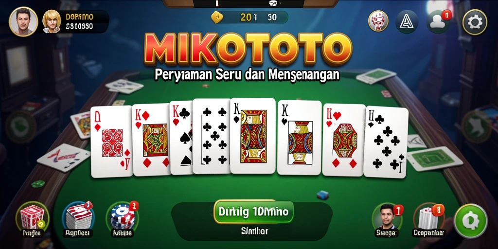 Tampilan gameplay seru MIKOTOTO yang penuh tantangan.