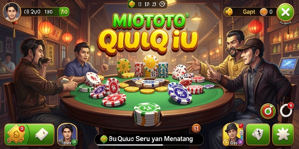 Screenshot utama MIOTOTO memperlihatkan gameplay QiuQiu yang seru.