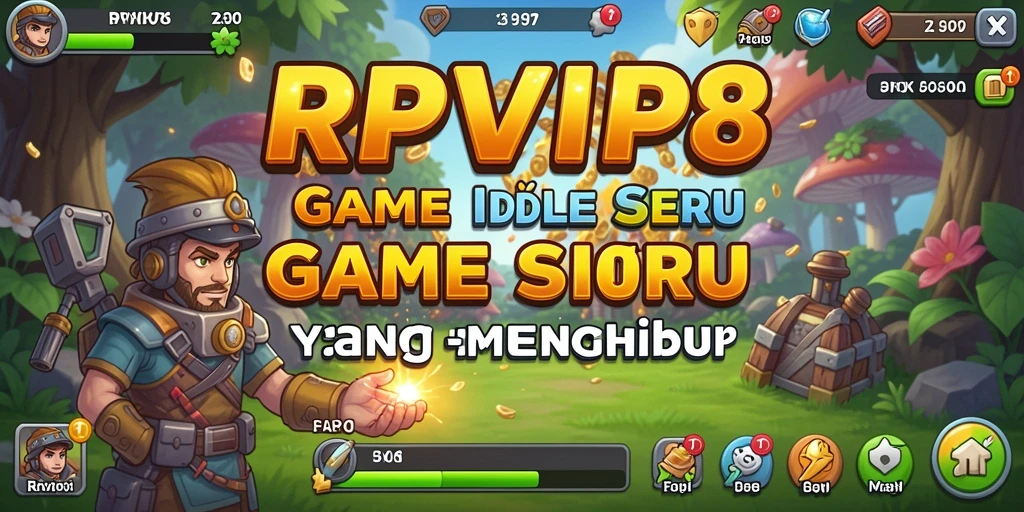 Screenshot gameplay RPVIP8 menampilkan serunya pengalaman bermain Idle.