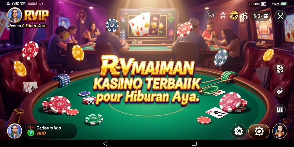 Tampilan screenshot utama RVIP menampilkan keseruan permainan Kasino.