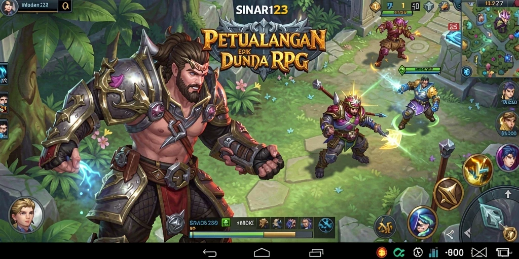 Tampilan utama gameplay SINAR123 dengan aksi RPG yang seru.