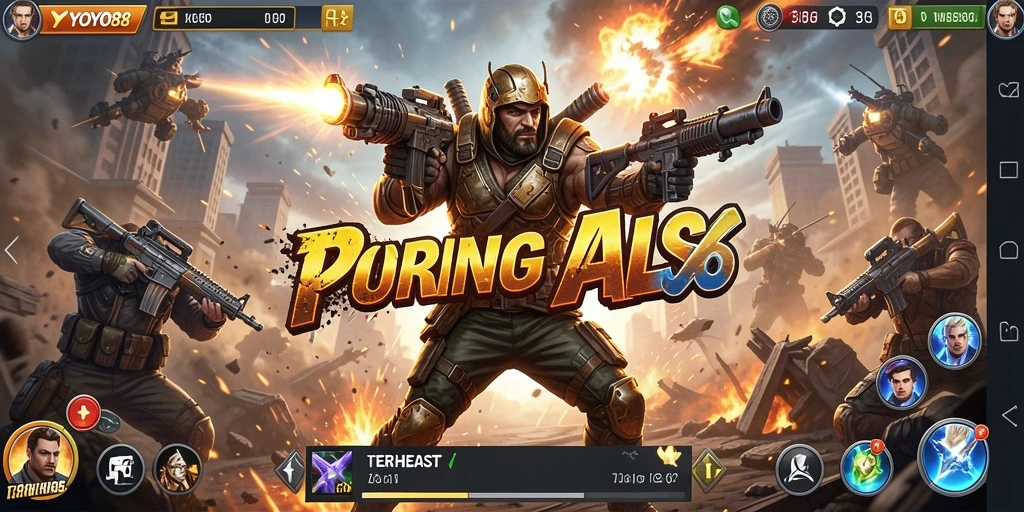Tampilan aksi seru dalam gameplay YOYO88 yang mendebarkan.